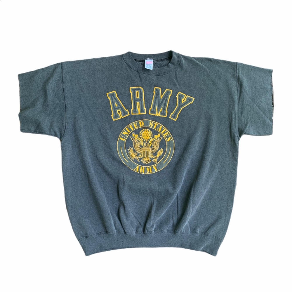 Vintage 80s/90s Army 3M Cut Off Crewneck